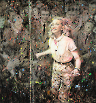 Pribvate account, 190 x 180 cm, Acryl auf Leinwand, 2026