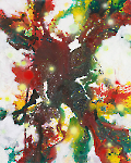 Das geheime Leben der Sterne 37, 150 x 120 cm, Acryl auf Leinwand, 20218