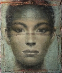 Mächenbildnis, 2012, Öl, Wasserfarben auf Papierhybrid, auf Leinwand, 218x182 cm 