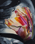 Tulipmania 27, 100 x 80cm, 2023, Öl und Acryl auf Leinen