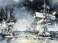 Utopia, 175x240 cm, Öl auf Leinwand, 2022
