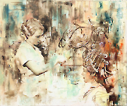 Inspektion,100x120 cm, Öl auf Leinwand, 2016