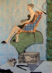 The Aquarium,  61x45,7 cm, Zeichnung, Collage,  2010