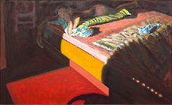 Villa Elben IX, Acryl auf Leinwand, 110 x180 cm, 2004