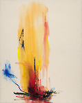 O.T. 150 x 120 cm, Acryl und Kohle auf Leinwand, 2025
