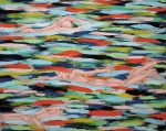 Carneval Swimmer, 160x200 cm	Acryl / Leinwand, 1990